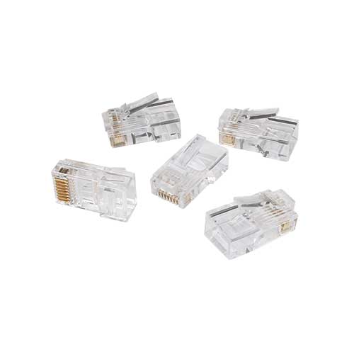 CAT5E FEED-THRU RJ45 MOD PLG 25PK 85-370